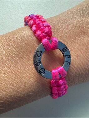 Pink Braided BFF Friendship Bracelet